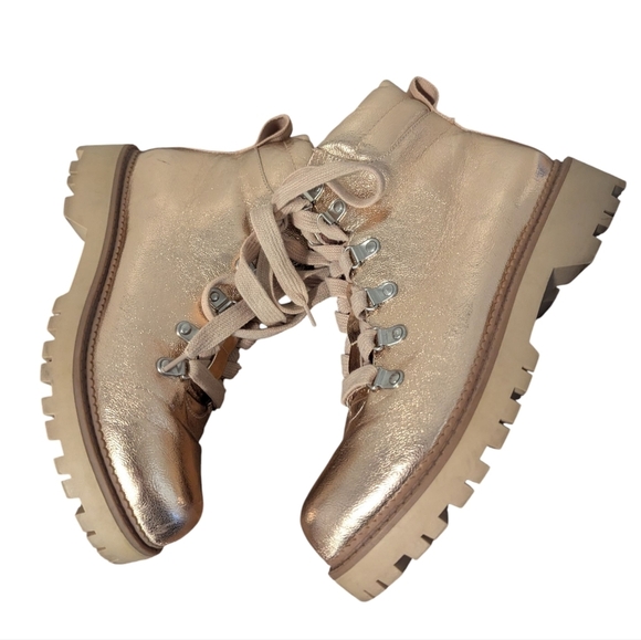 Circus,Sam Edelman,Kinsley Rose Gold Ankle Boots for Women,Size 8.5 - Picture 2 of 5